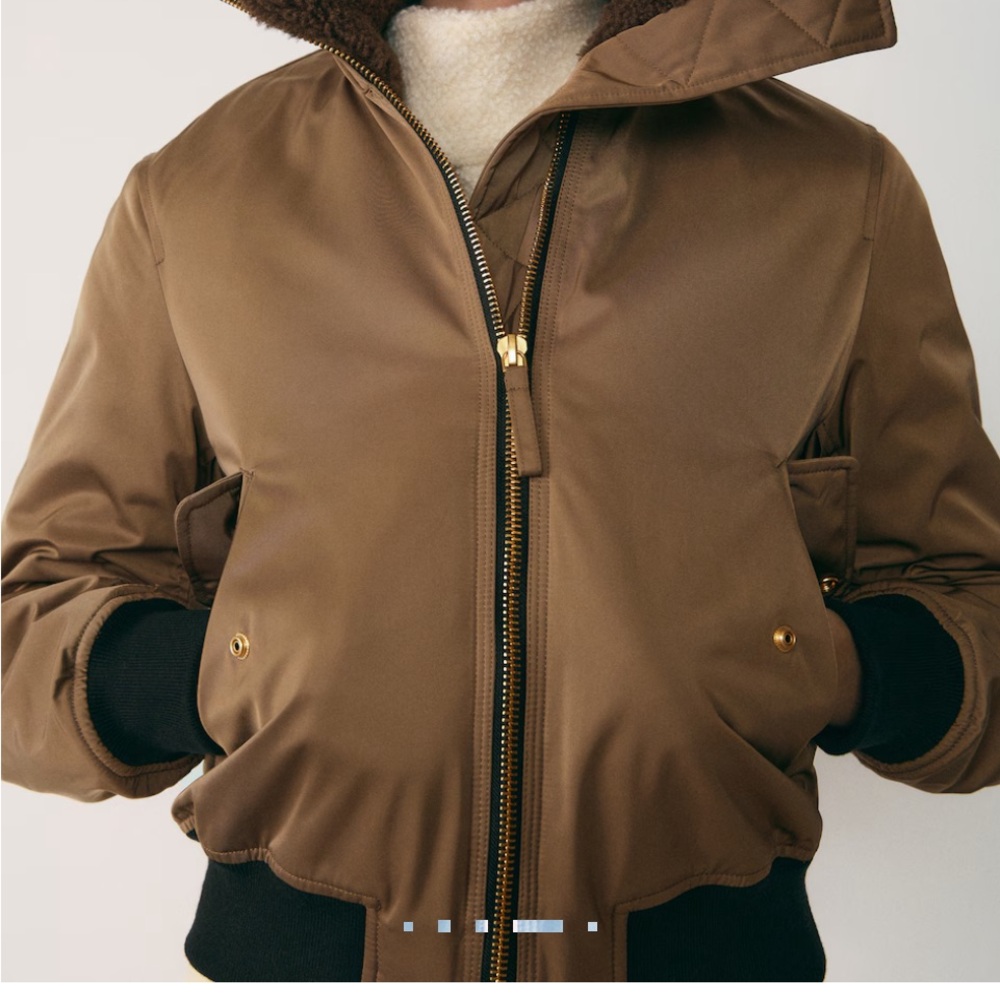 Mango Tan Bomber Jacket